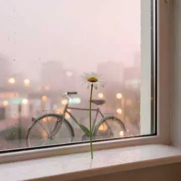 窗边小雨