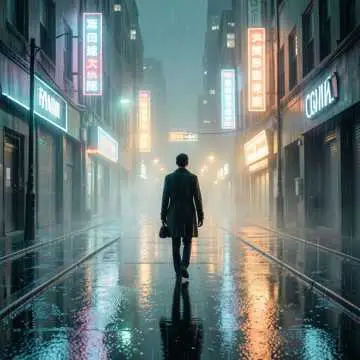 Rainy Midnight Stroll